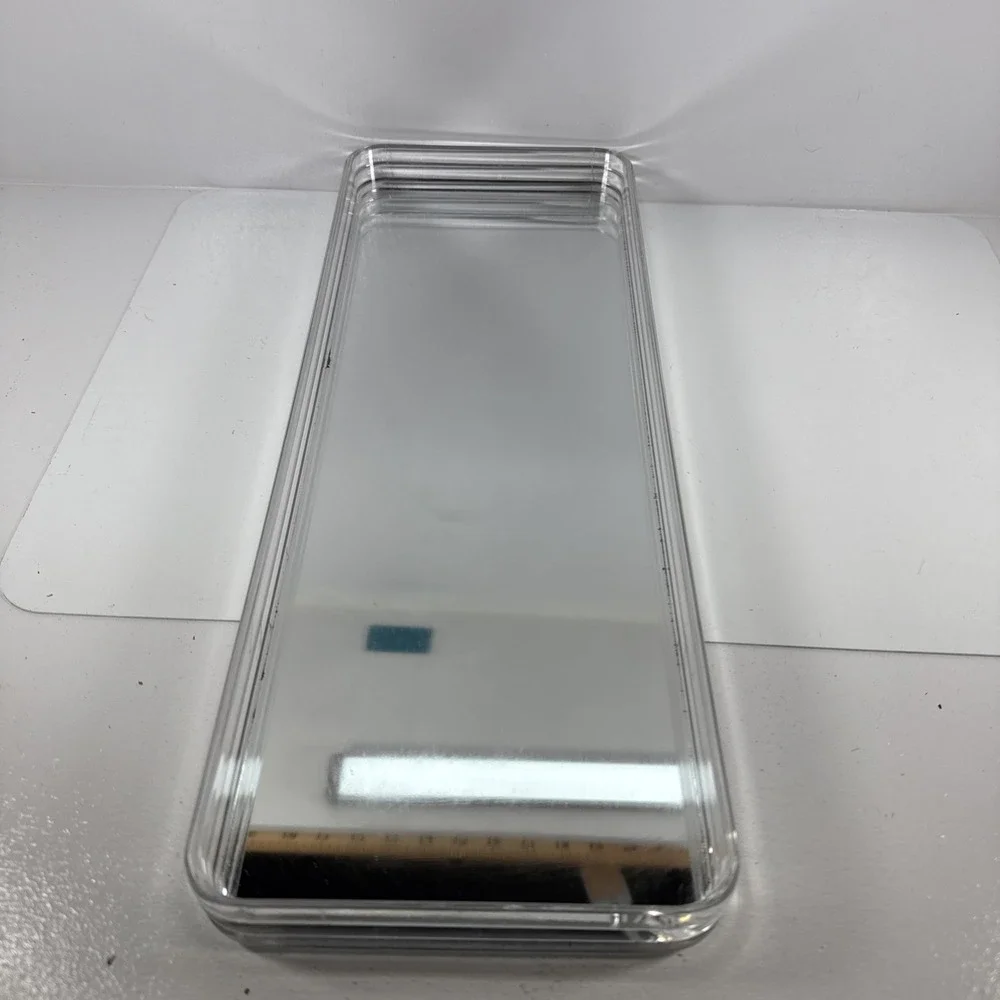 Sally Designs Style Lucite Acrylic Glass Mirror‎ Make-Up Vanity Tray Vintage.